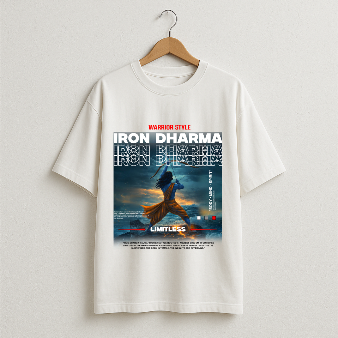 Maryada Purushottam Shree Ram Warrior Style Oversized T-Shirt