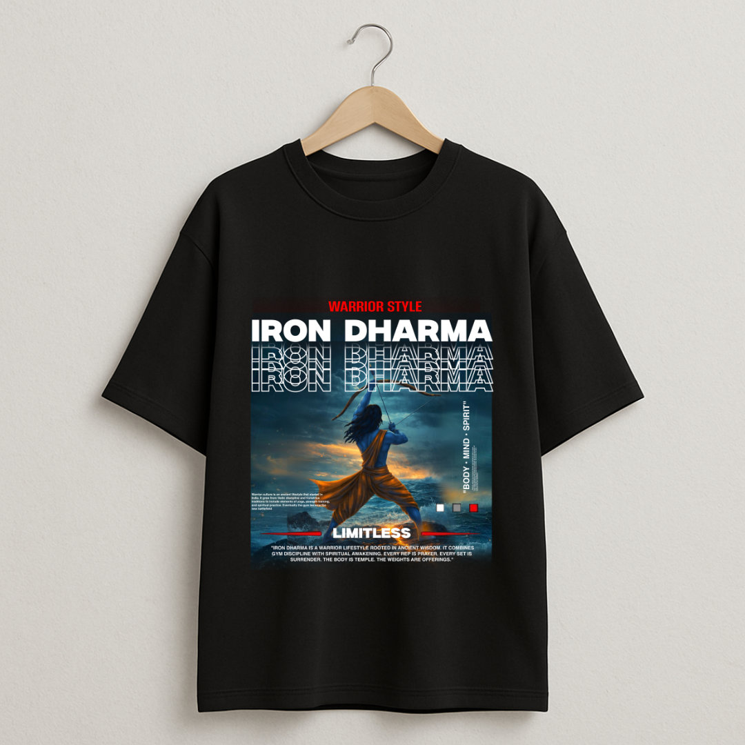 Maryada Purushottam Shree Ram Warrior Style Oversized T-Shirt