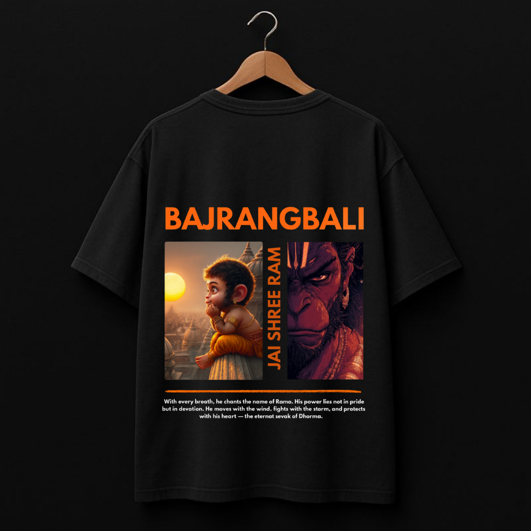 Bajrangbali – Eternal Devotion Oversized Classic T-Shirt