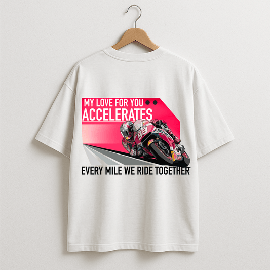 Motorbikes Chariot of Legends T-Shirt - Vintage Bike Rider Oversized White Tee