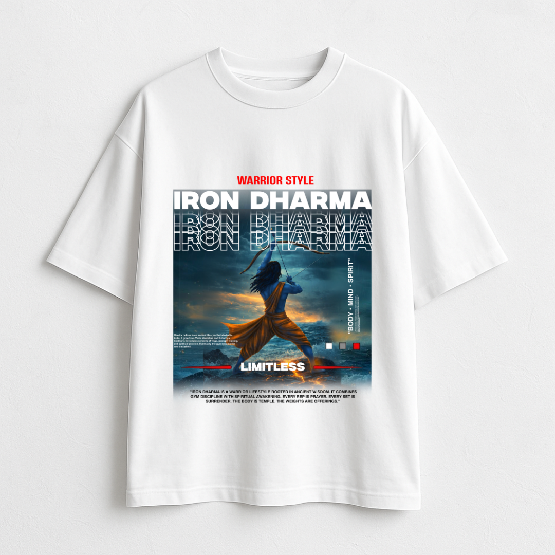 Maryada Purushottam Shree Ram Warrior Style Oversized T-Shirt