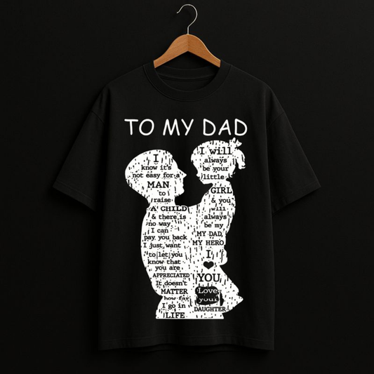 Dad & Daughter Heartfelt Oversized Classic T-Shirt
