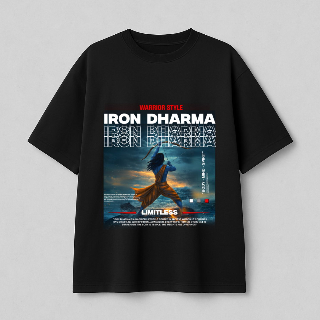 Maryada Purushottam Shree Ram Warrior Style Oversized T-Shirt