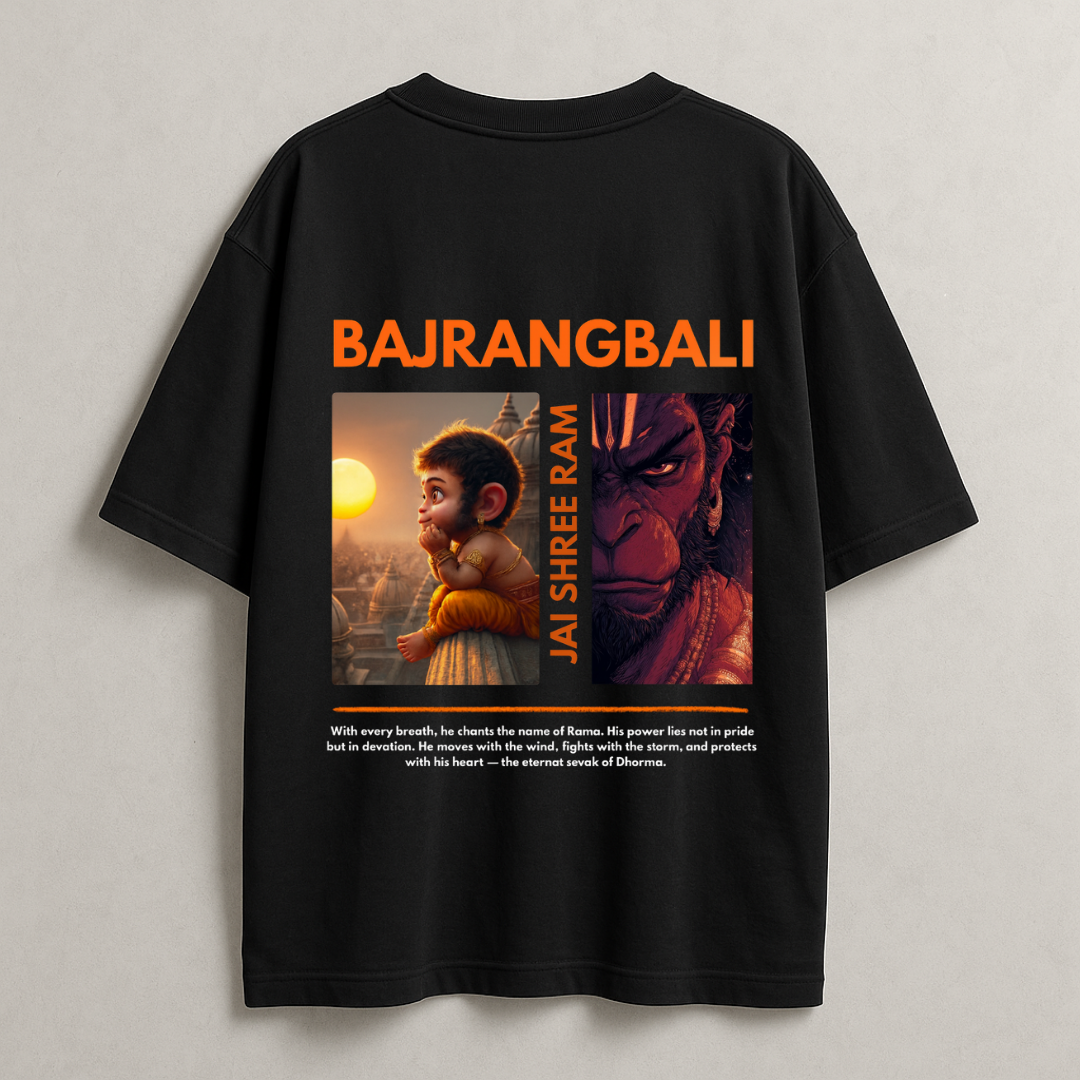 Bajrangbali – Eternal Devotion Oversized Classic T-Shirt