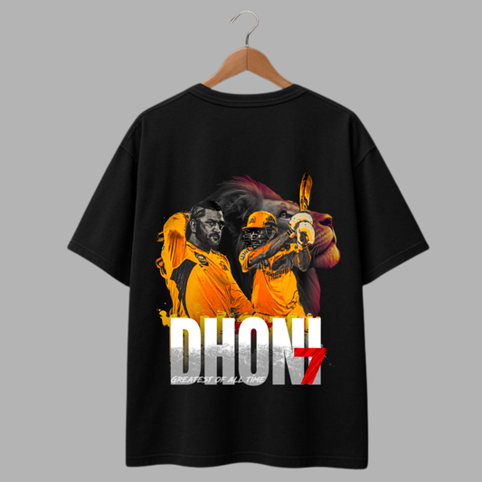 MS Dhoni No.7 GOAT Lion Edition – Captain Cool Streetwear T-Shirt