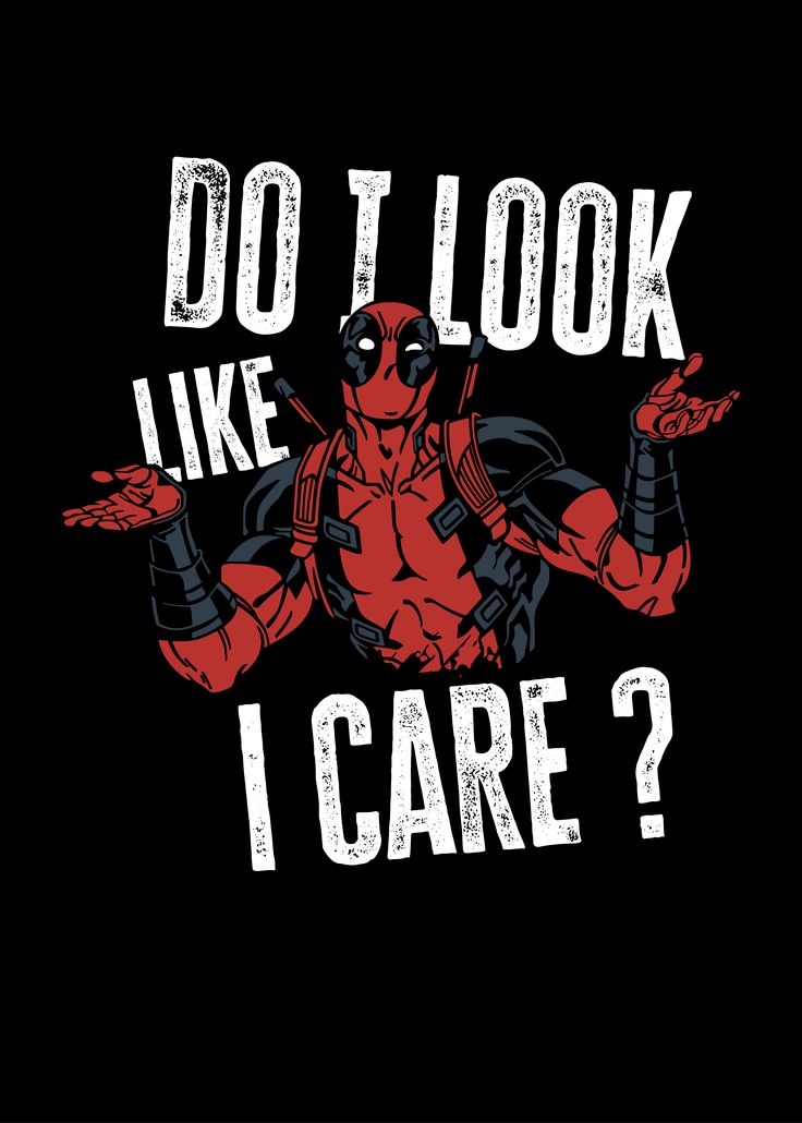 Deadpool Attitude Graphic T-Shirt – “Do I Look Like I Care?” Oversiezed Black Tee