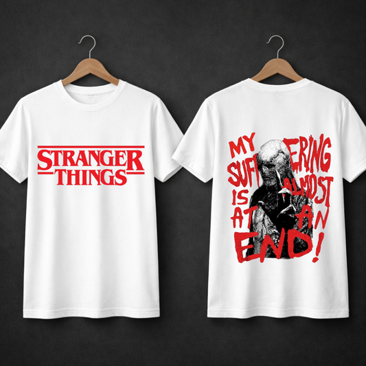 My Suffering Is Almost an End – Stranger Things Inspired Regular-Fit T-Shirt