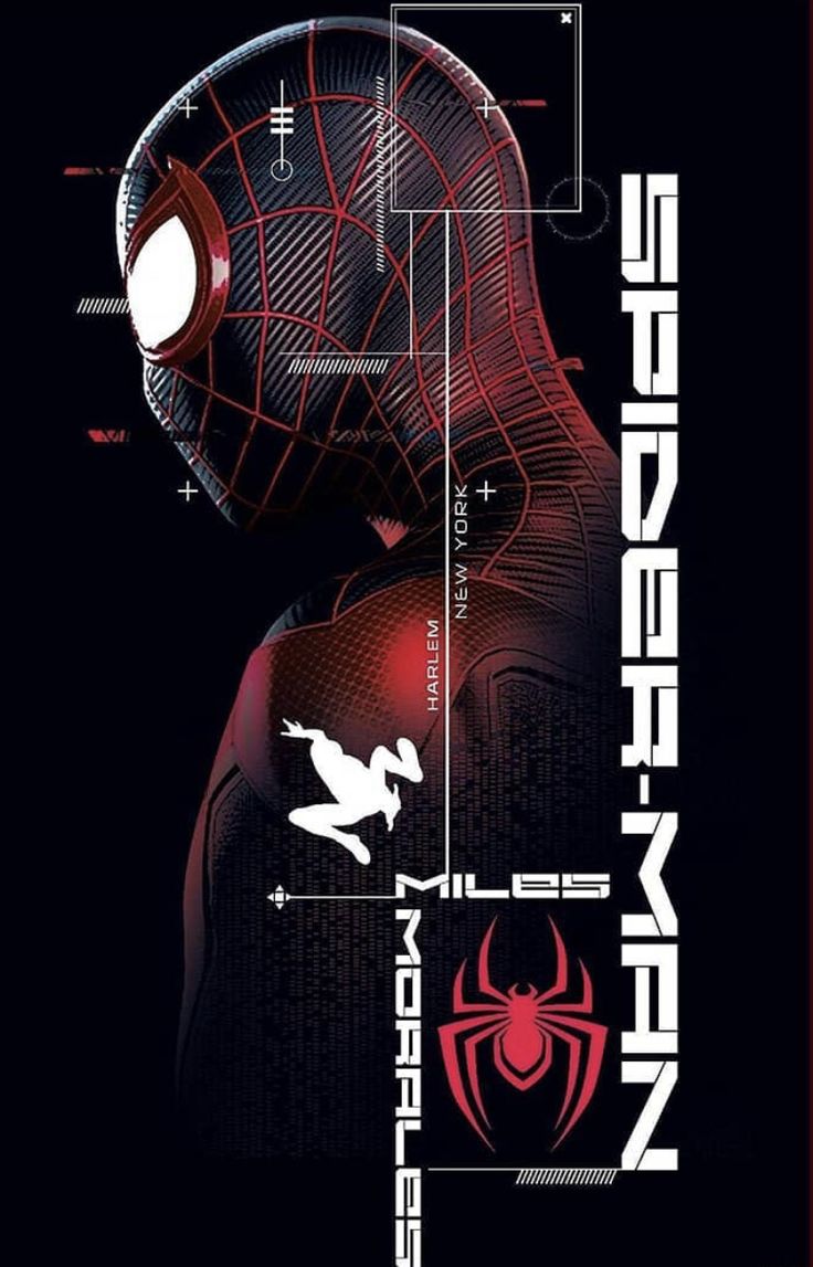 Spider-Inspired Tech Graphic T-Shirt – Miles Edition Oversiezed Black Tee